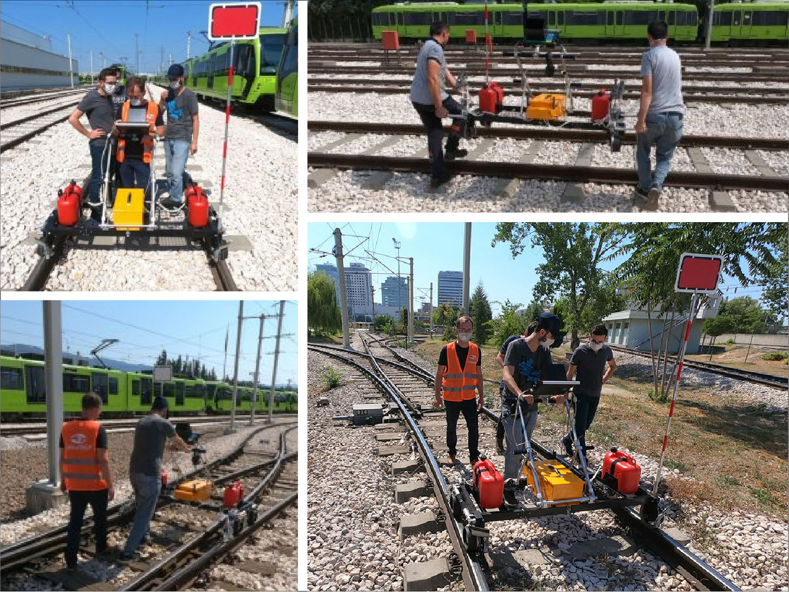 On-site training in Turkey — NDT of rails with the ultrasonic double rail trolley UDS2-73