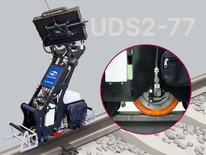 UDS2-77 ultrasonic single rail flaw detector by OKOndt GROUP