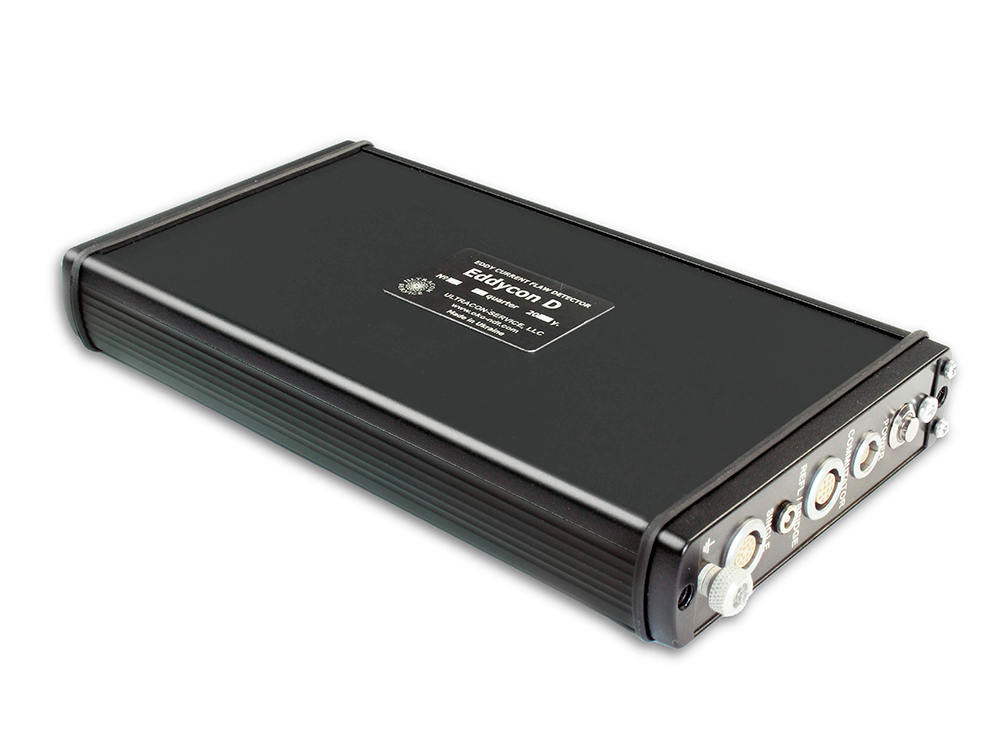 Multi-channel system constructed with the help of the eddy current flaw detector Eddycon D